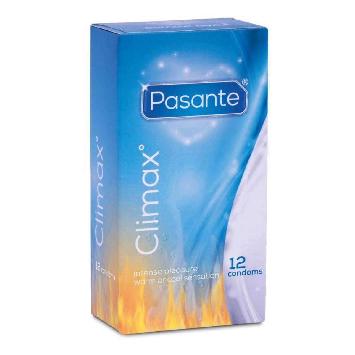Pasante Climax prążkowane prezerwatywy z efektem rozgrzewającym i z efektem chłodzącym 12szt