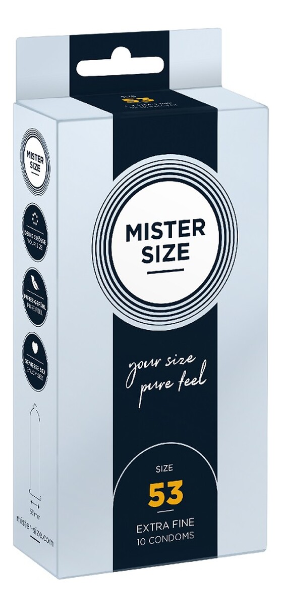 Condoms prezerwatywy dopasowane do rozmiaru 53mm 10szt.