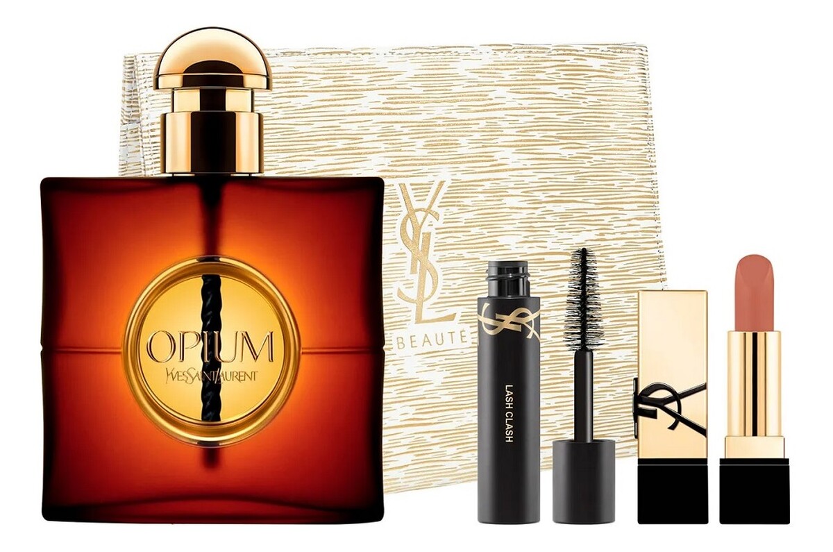 Zestaw woda perfumowana spray 90ml + tusz do rzęs 2ml + pomadka do ust 3.8g