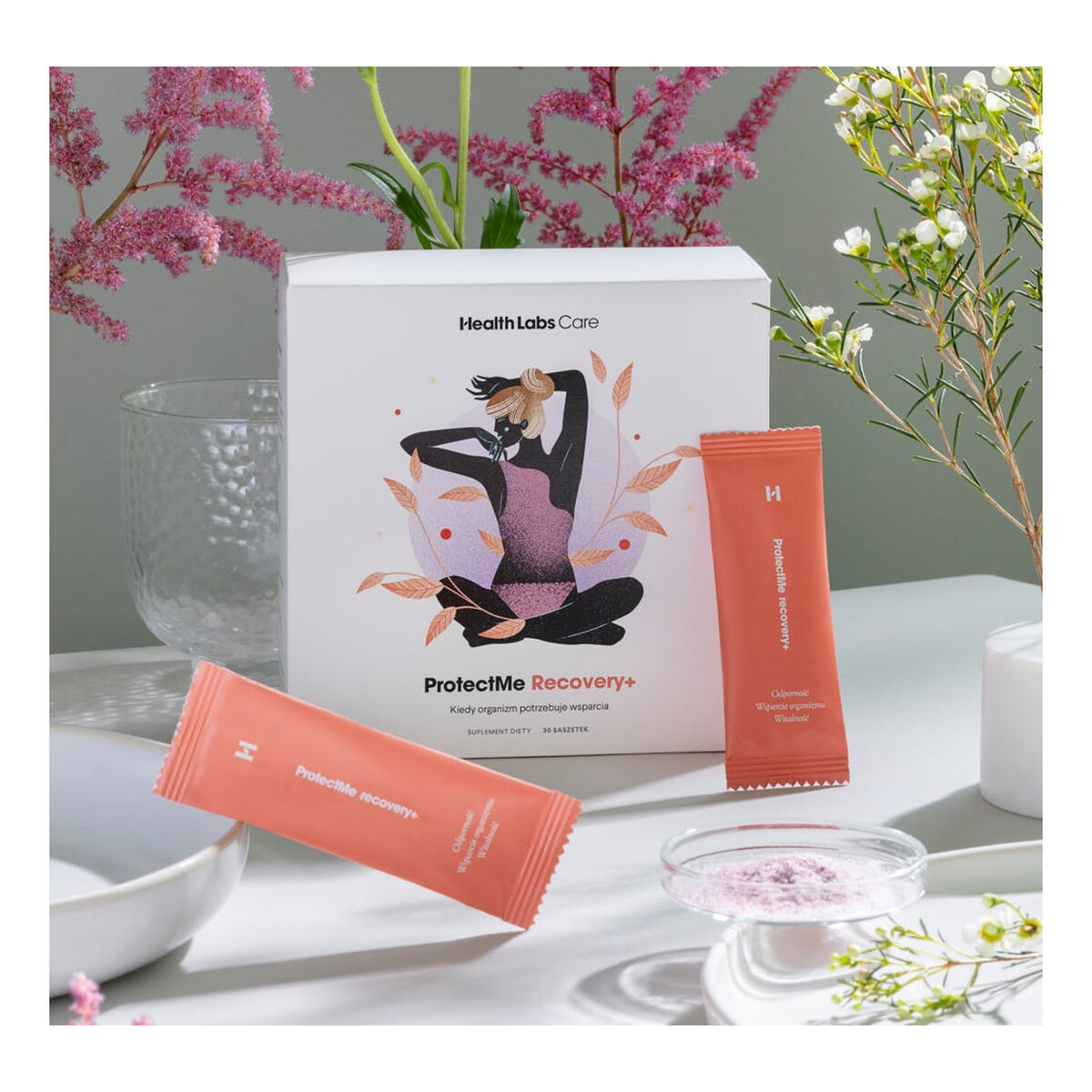 HealthLabs Protectme recovery+ kiedy organizm potrzebuje wsparcia suplement diety 30 saszetek