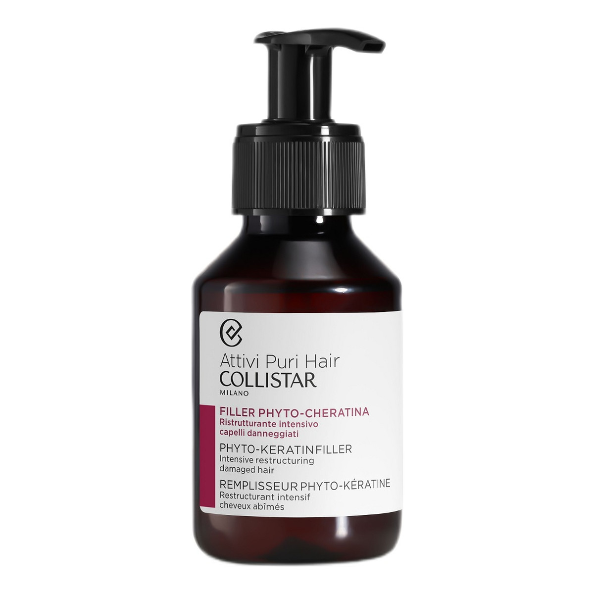 Collistar Attivi puri hair zabieg wypełniający z fitokeratyną 100ml