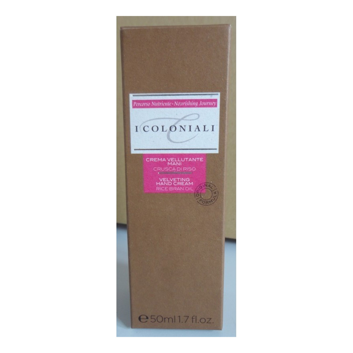 I Coloniali Velveting Hand Cream Aksamitny wygładzający krem do rąk z olejkiem z otrębów ryżowych 50ml