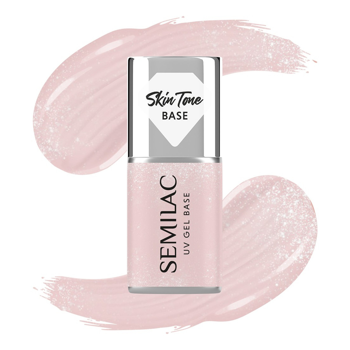 Semilac Skin Tone Baza coverowa do lakierów hybrydowych półtransparentna 7ml