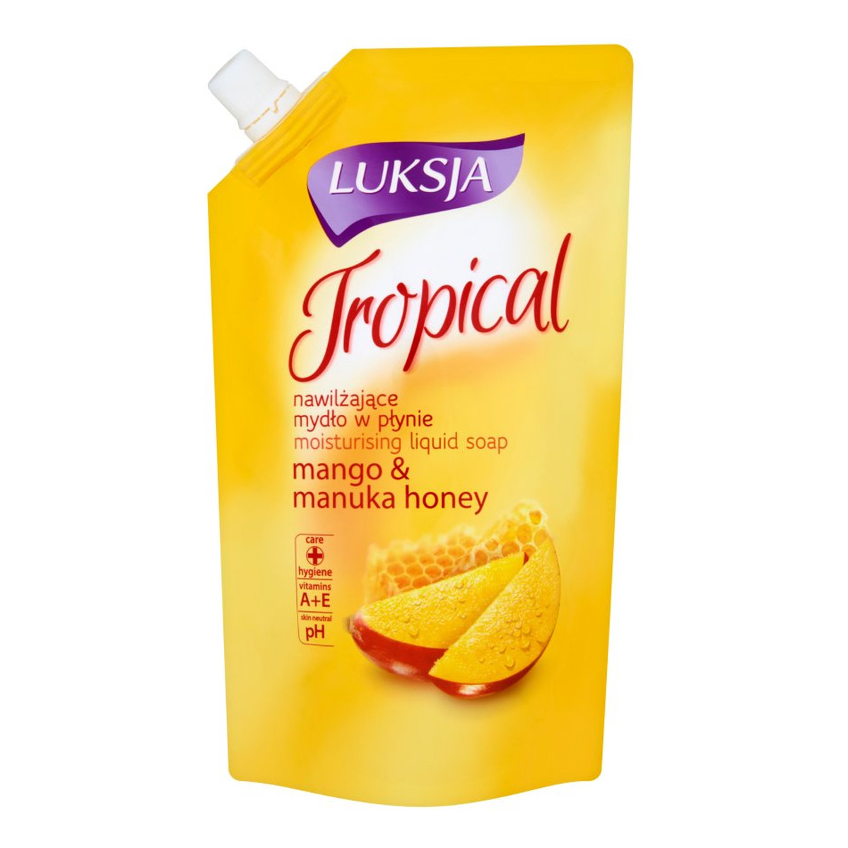 Luksja Tropical Mango & Manuka Honey Nawilżające mydło w płynie zapas 400ml
