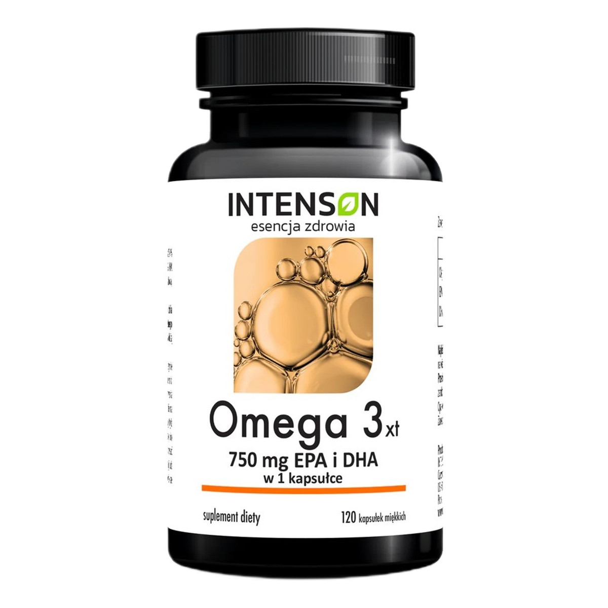 Intenson Omega3 500mg epa + 250mg dha suplement diety 120 kapsułek