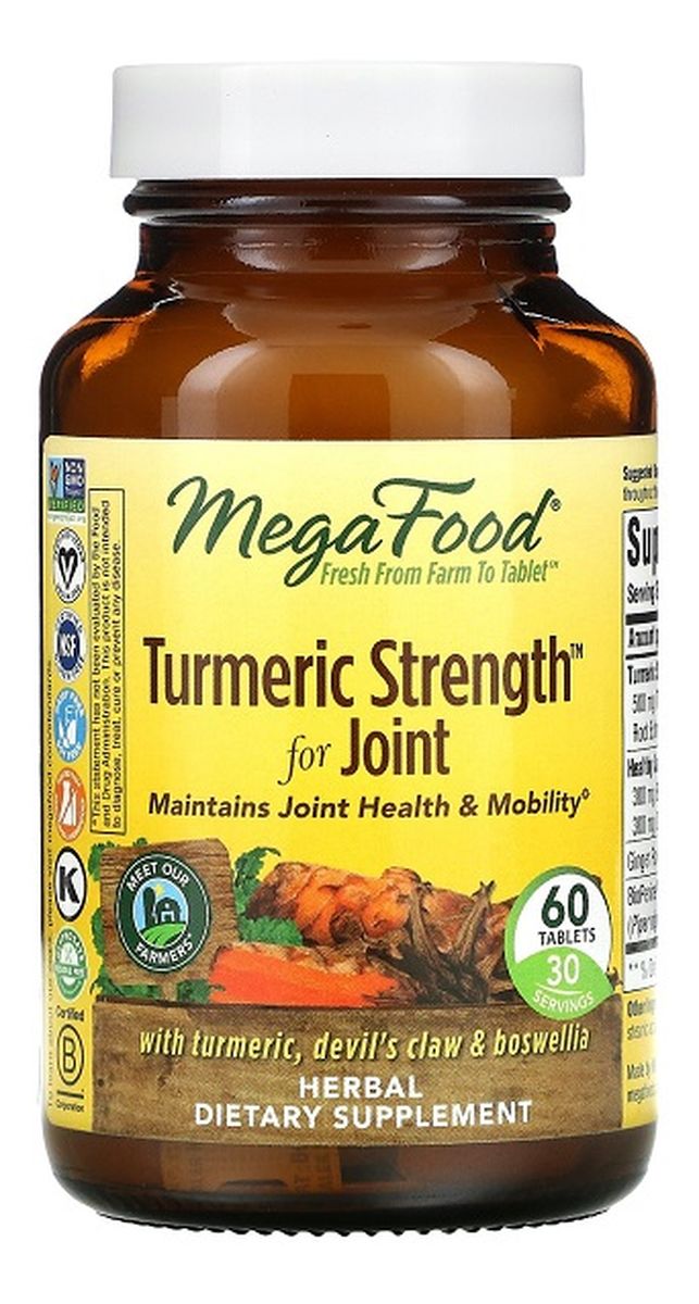 Turmeric strength for joint kurkuma na wzmocnienie stawów suplement diety 60 tabletek