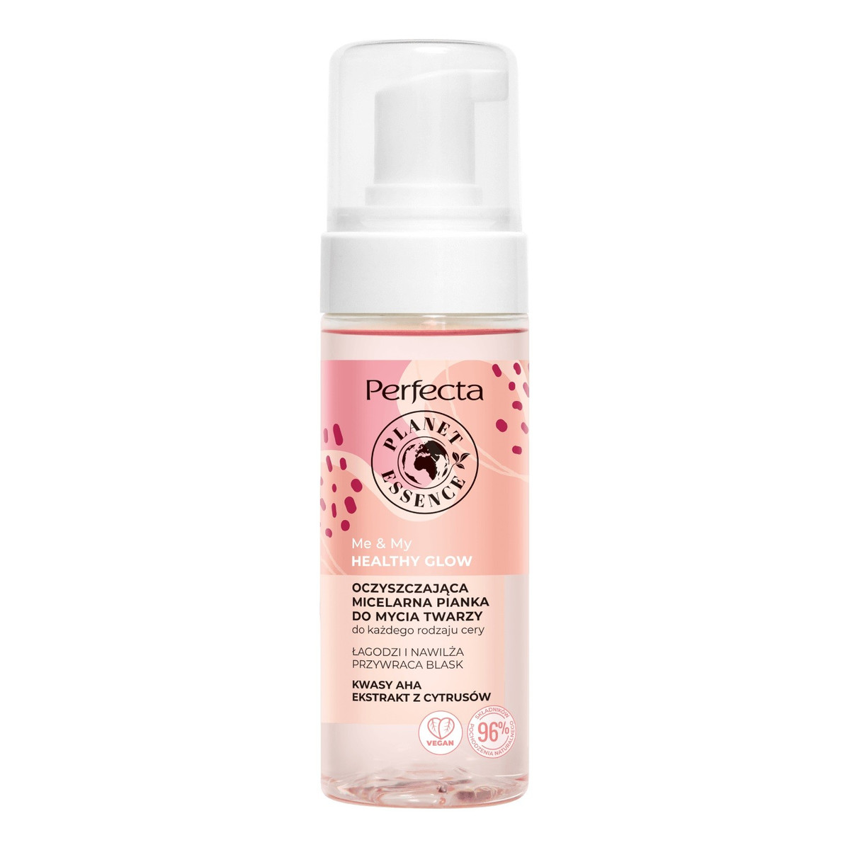 Perfecta Planet Essence Me&My Healthy Glow Oczyszczajaca Micelarna Pianka do mycia twarzy 160ml