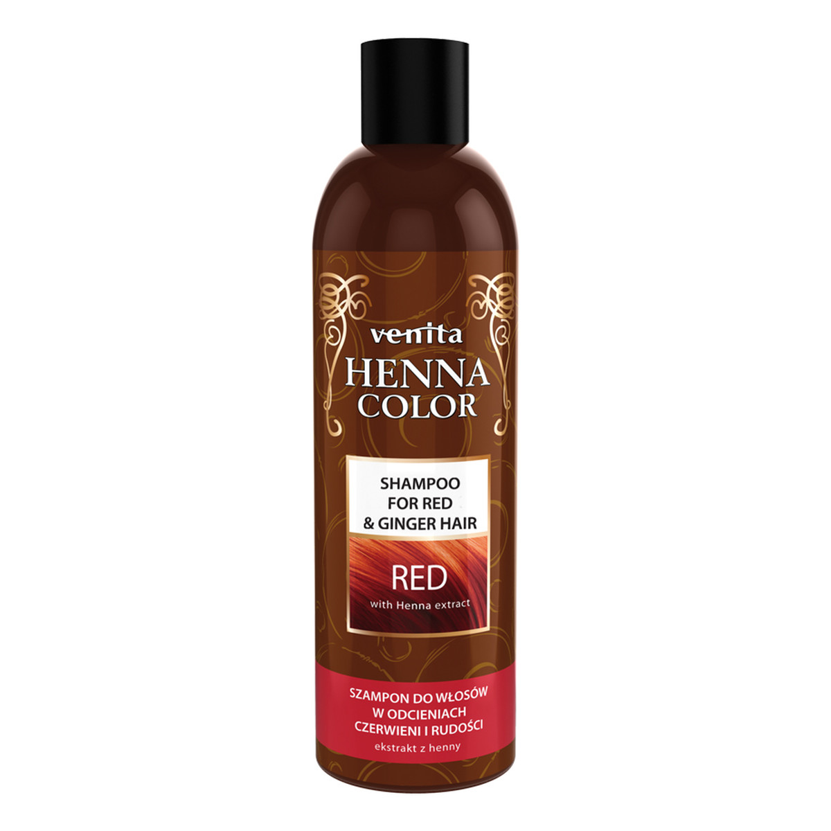 Venita Henna color red szampon ziołowy do włosów w odcieniach czerwieni i rudości 250ml