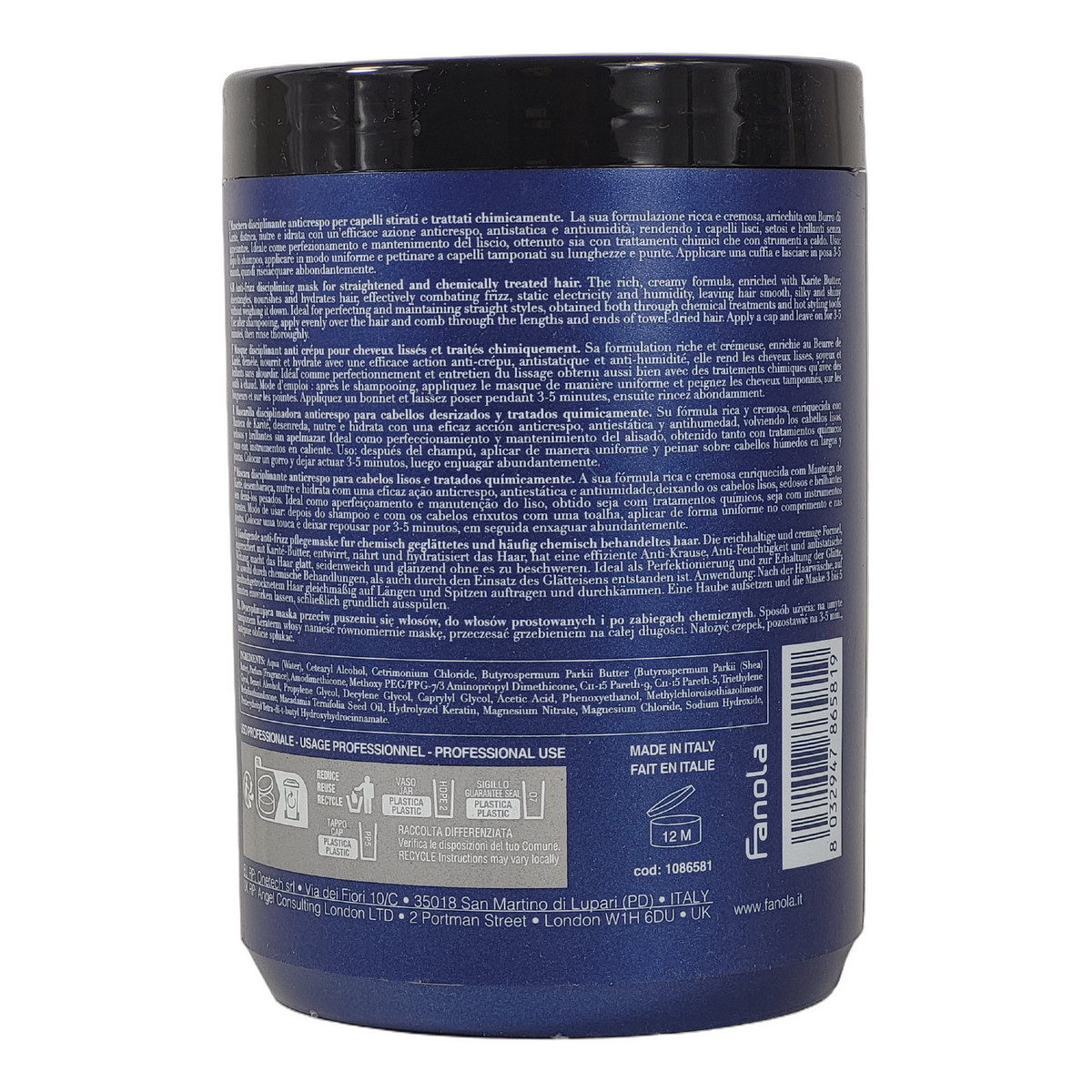 Fanola Keraterm Maska Przeciw Puszeniu Włosów 1000ml