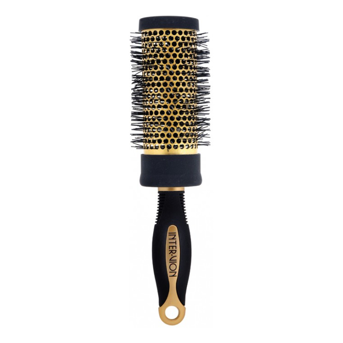 Inter-vion Szczotka Do Włosów Okrągła Czarno-Złota