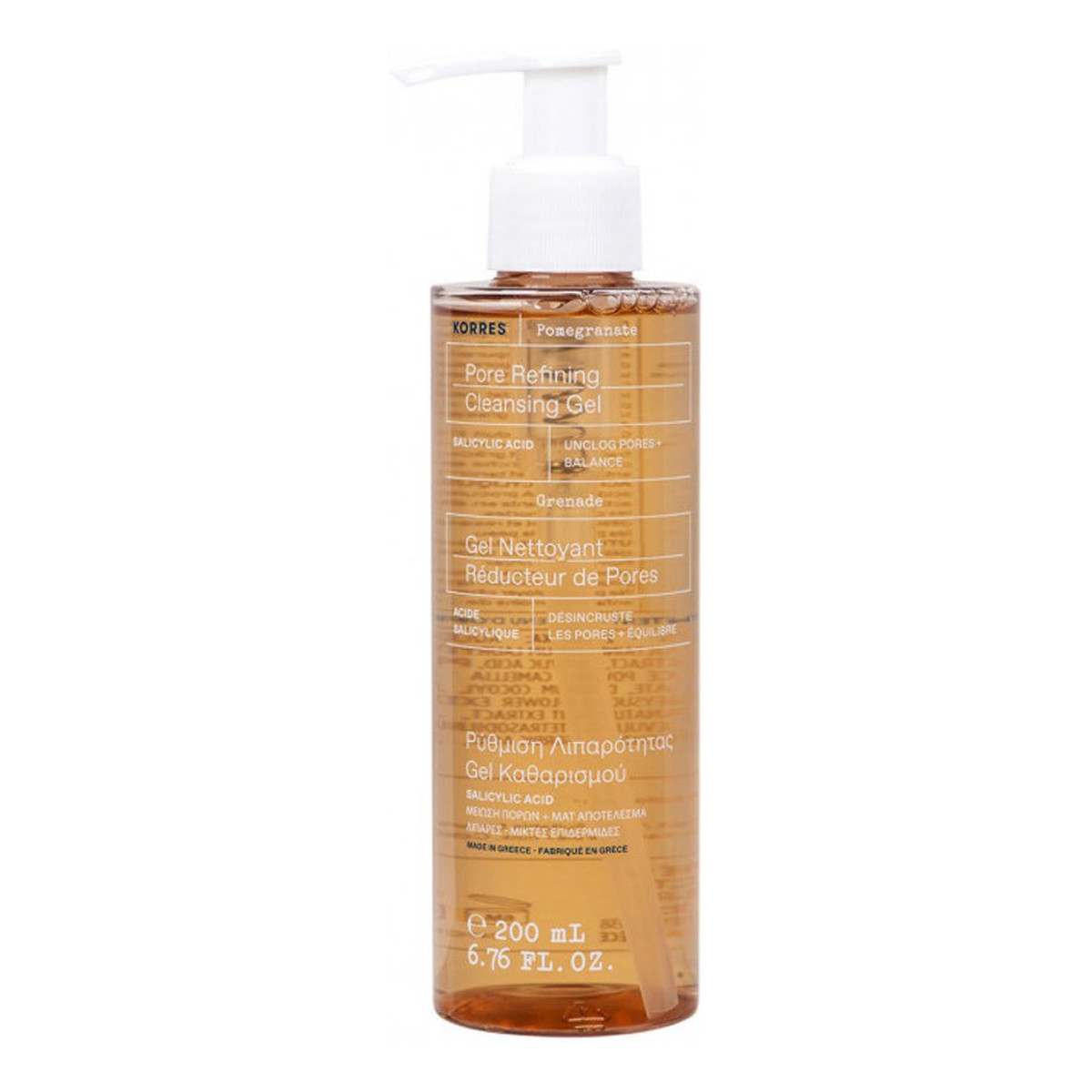Korres Pomegranate Pore Refining Cleansing Gel Żel do mycia twarzy z ekstraktem z granatu 200ml