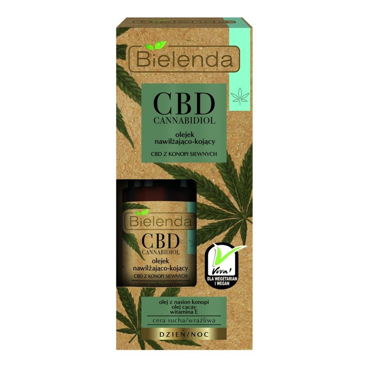 Bielenda CBD Cannabidiol Serum booster nawilżająco-kojące z CBD z konopi siewnych cera sucha/wrażliwa 15ml