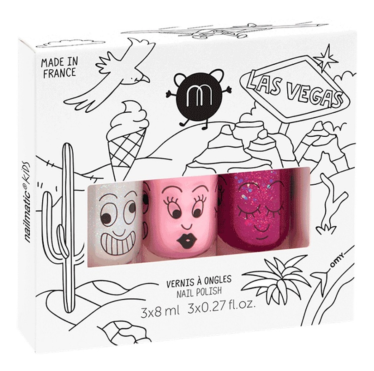 Zestaw lakierów do paznokci super 8ml + bella 8ml + sheepy 8ml