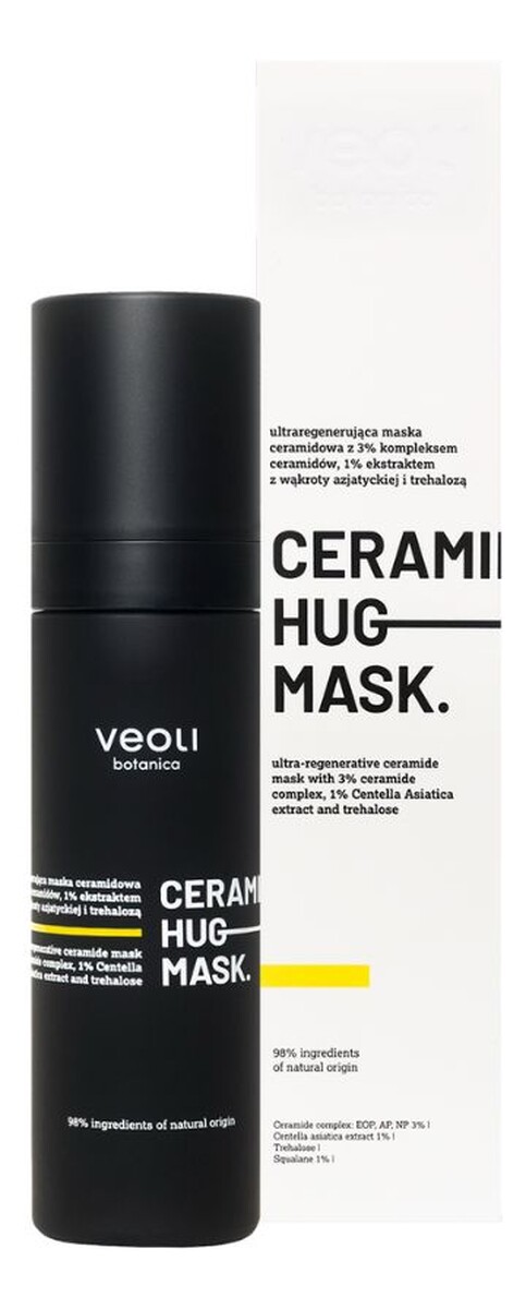 Ceramide hug mask ultraregenerująca maska ceramidowa z 3% kompleksem ceramidów 1% ekstraktem z wąkroty azjatyckiej i trehalozą