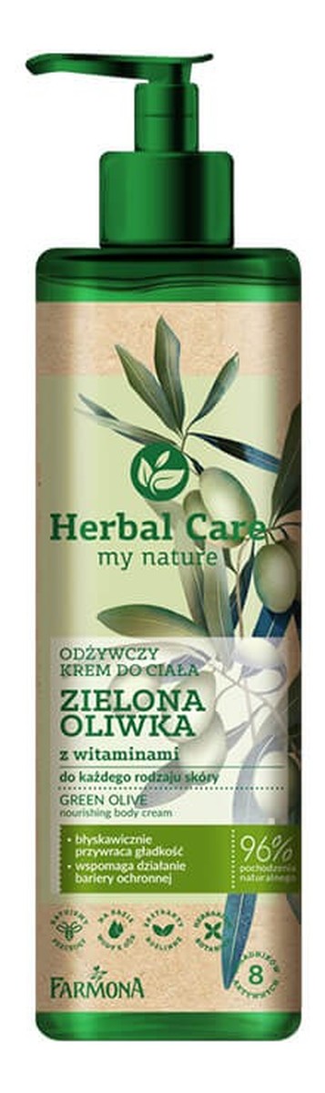 Odżywczy Krem do ciała Zielona Oliwka