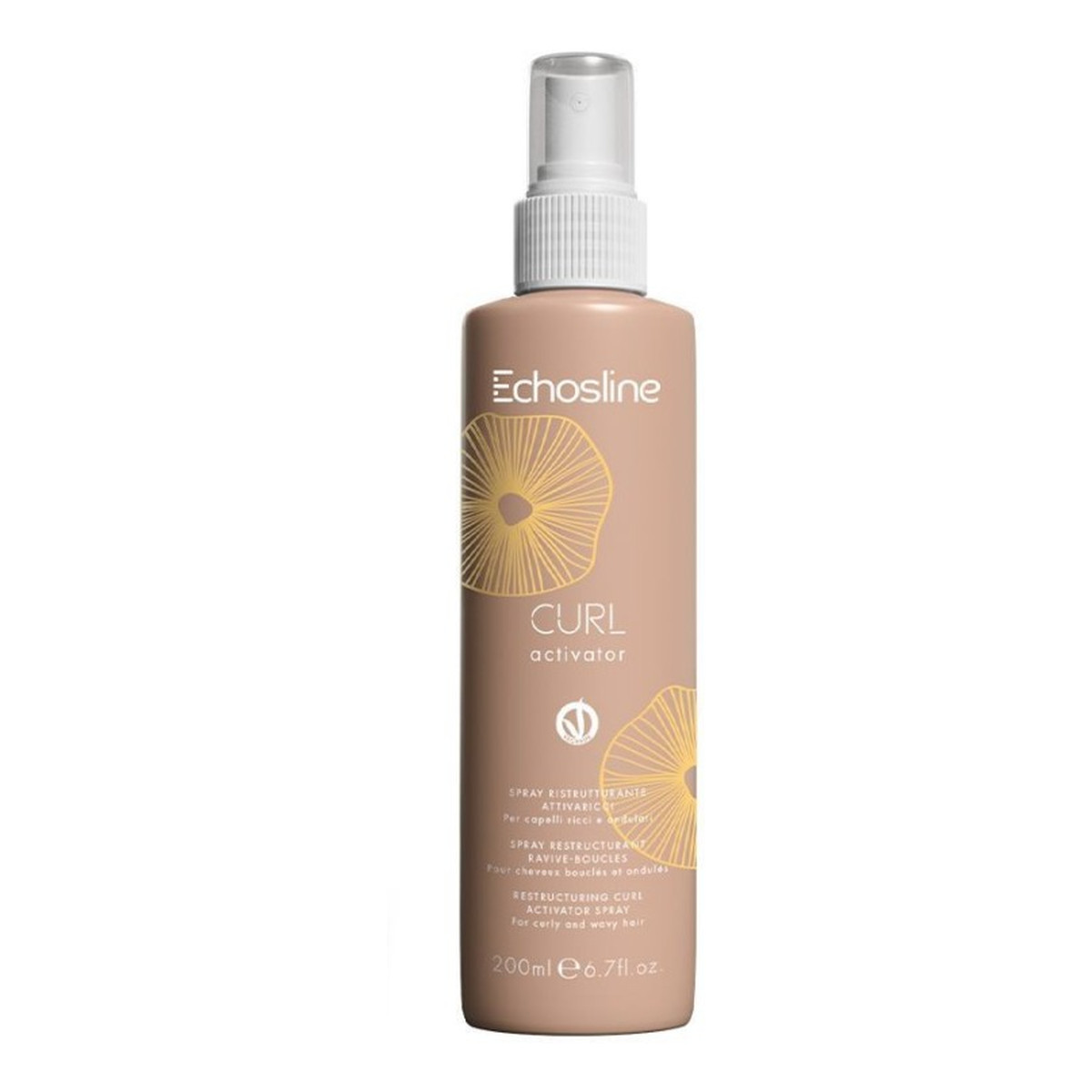 Echosline Curl Aktywator skrętu do włosów kręconych i falowanych w sprayu 200ml