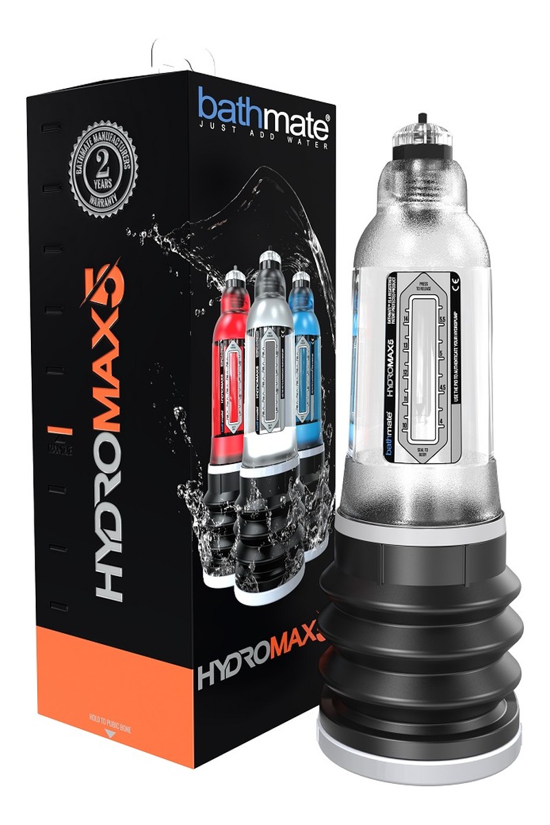 Hydromax5 pompka wodna do powiększania penisa crystal clear