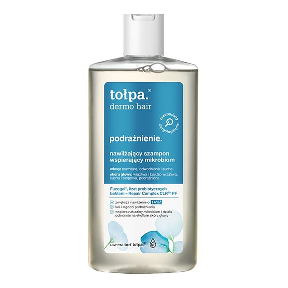 Tołpa Dermo Hair Nawilżający szampon kojący podrażnienia 250ml