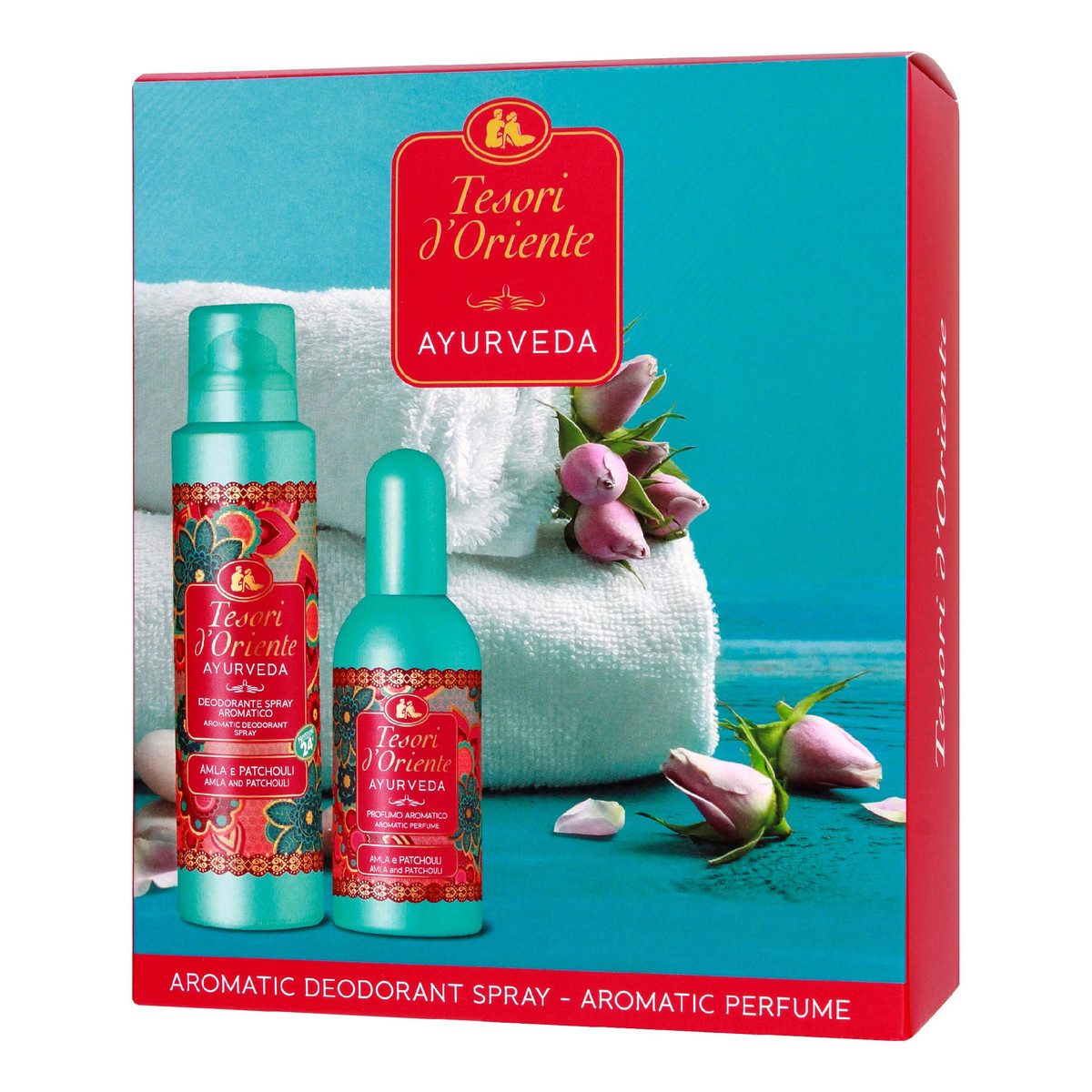 Tesori d'Oriente Ayurveda Zestaw Świąteczny Woda toaletowa 100ml + Dezodorant 150ml