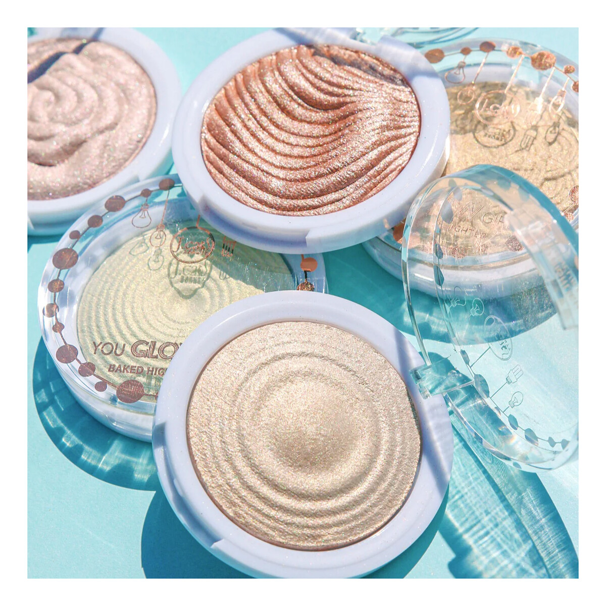 J.Cat Beauty You Glow Girl Wypiekany rozświetlacz do twarzy i ciała 8.5g