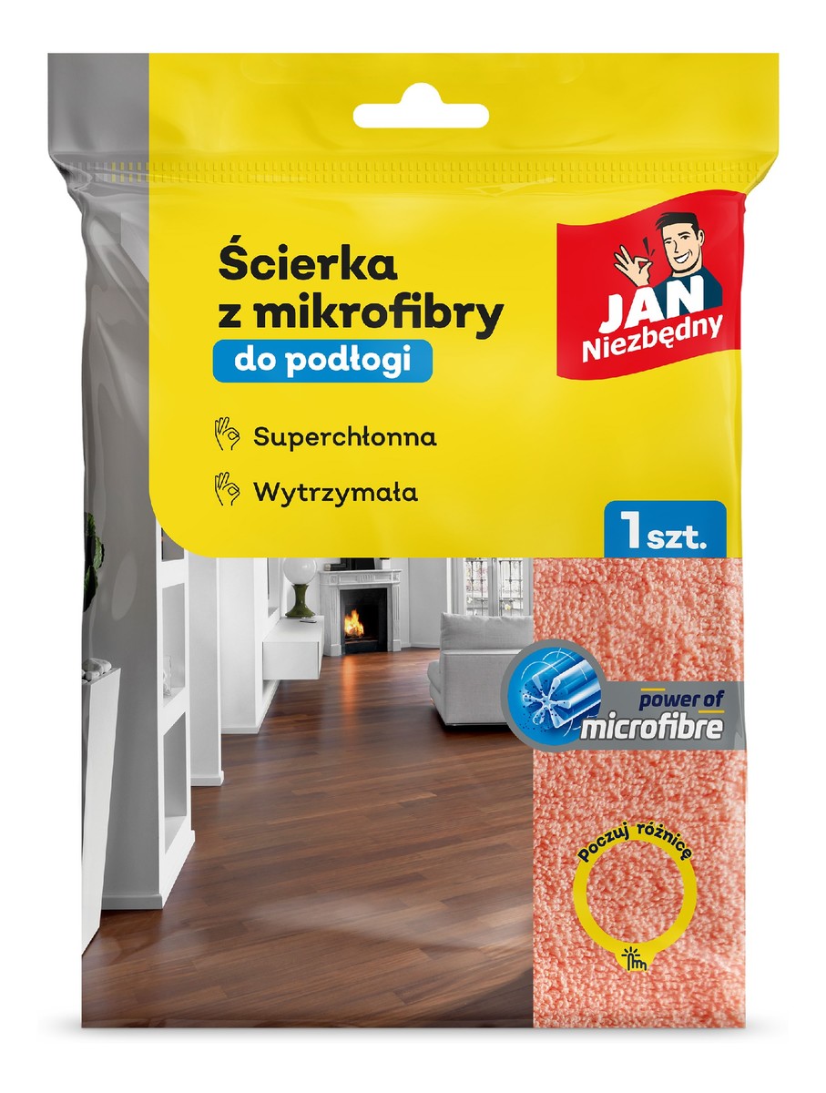 Ścierka dwustronna z mikrofibry do podłogi 1szt