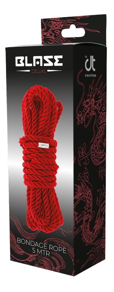 Blaze deluxe bondage rope lina do krępowania red 5m