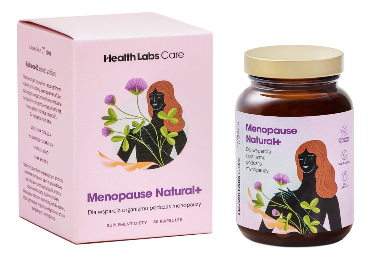 Menopause natural+ wsparcie organizmu podczas menopauzy suplement diety 60 kapsułek
