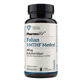 Folian 5-MTHF Methyl 600 µg suplement diety 60 kapsułek