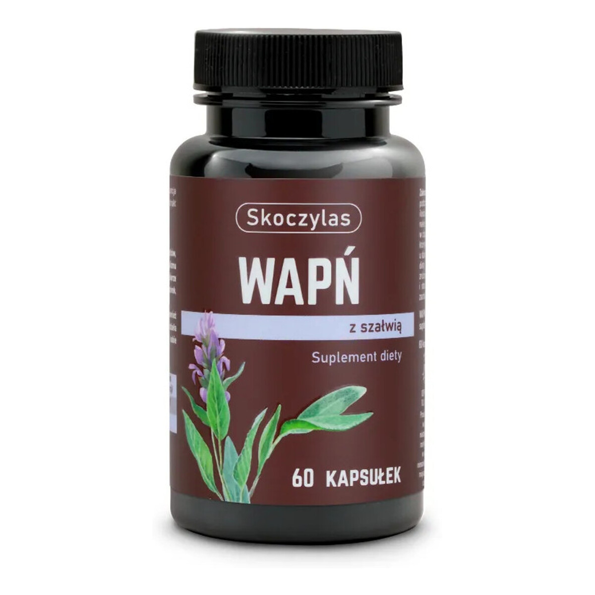 Skoczylas Wapń z szałwią suplement diety 60 kapsułek