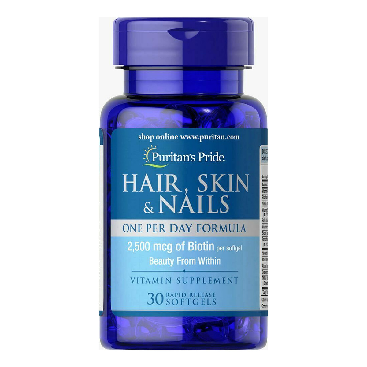 Puritan's Pride Hair Skin & Nails suplement diety 30 kapsułek