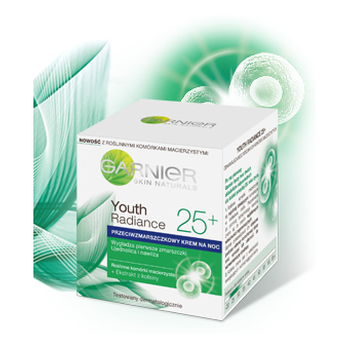 Garnier Youth Radiance 25+ Skin Naturals Krem Przeciwzmarszczkowy Na Noc 50ml