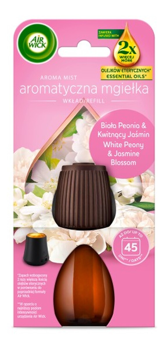 Mgiełka z olejkami zapas Biała Peonia & Kwitnący Jaśmin