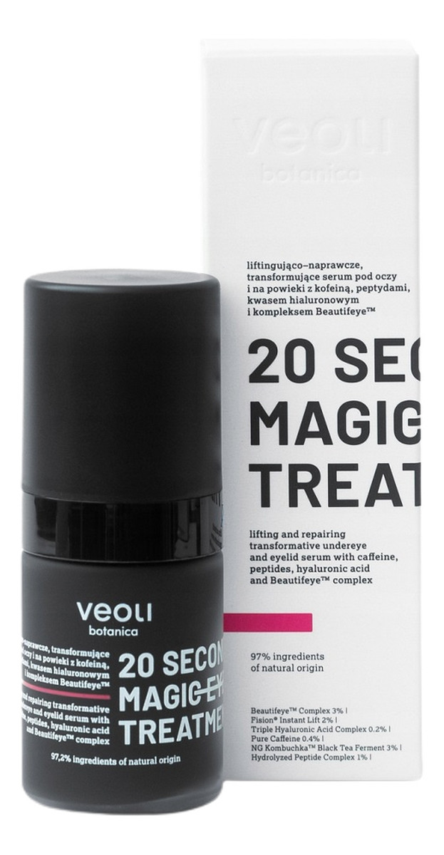 20 seconds magic eye treatment liftingująco-naprawcze transformujące serum pod oczy i na powieki