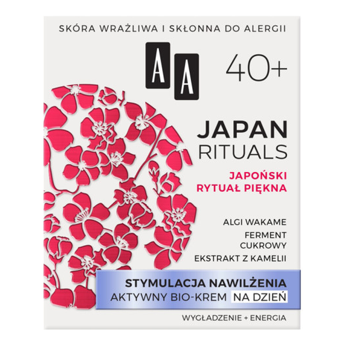 AA JAPAN RITUALS Stymulacja Nawilżenia AKTYWNY BIO-KREM do twarzy NA DZIEŃ 40+ 50ml