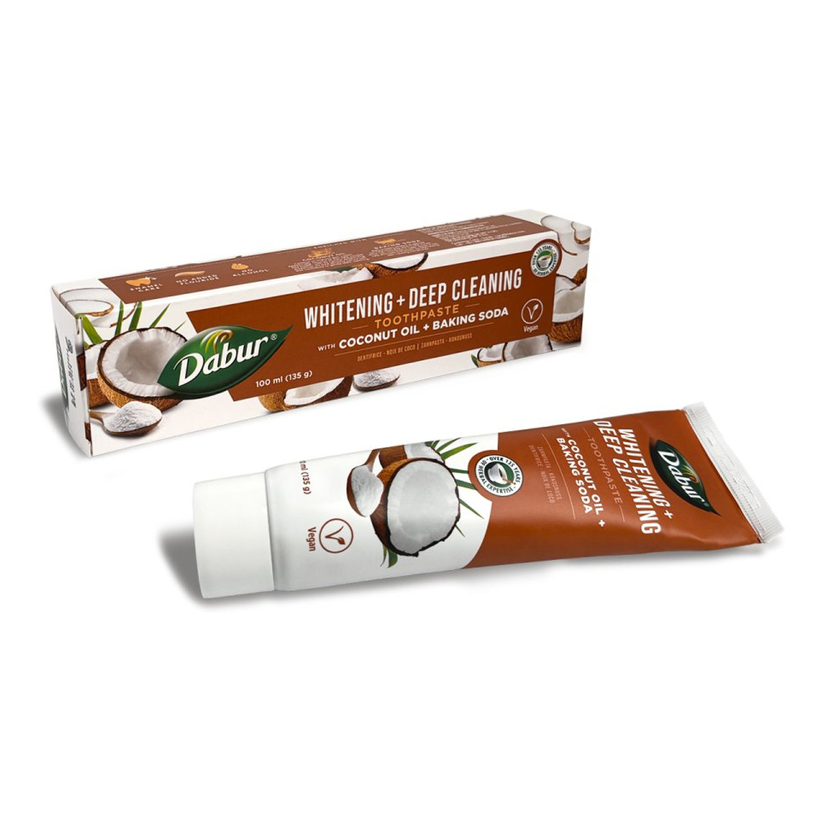 Dabur Wybielająca pasta do zębów z olejem kokosowym i sodą oczyszczoną 100ml