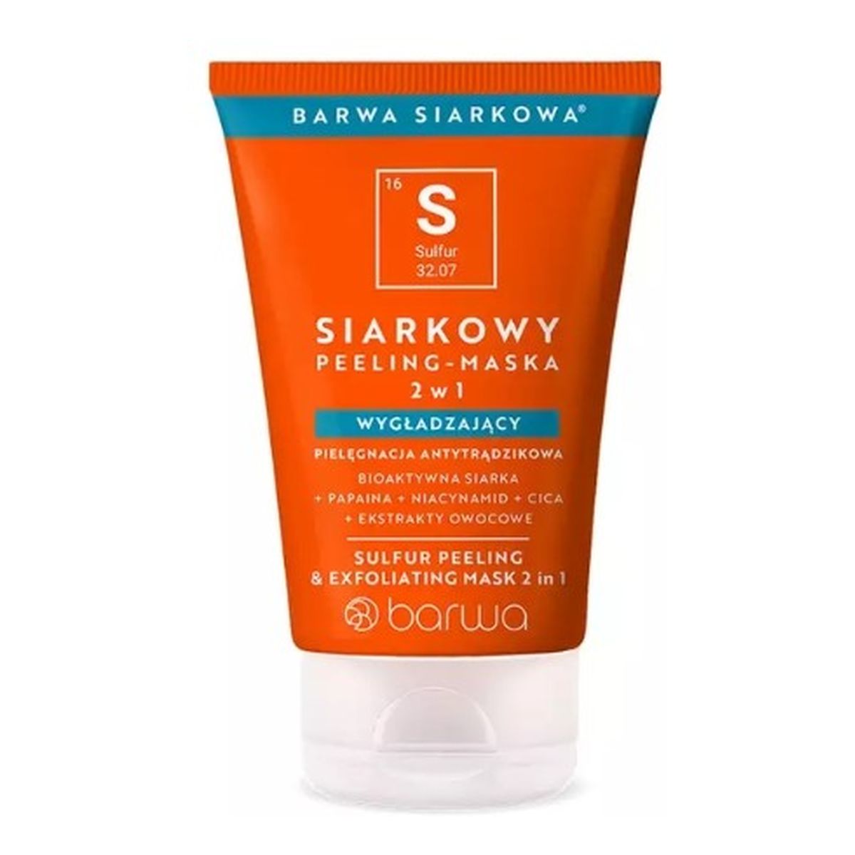 Barwa Siarkowa Siarkowy Peeling - Maska Wygładzający 2w1 120ml