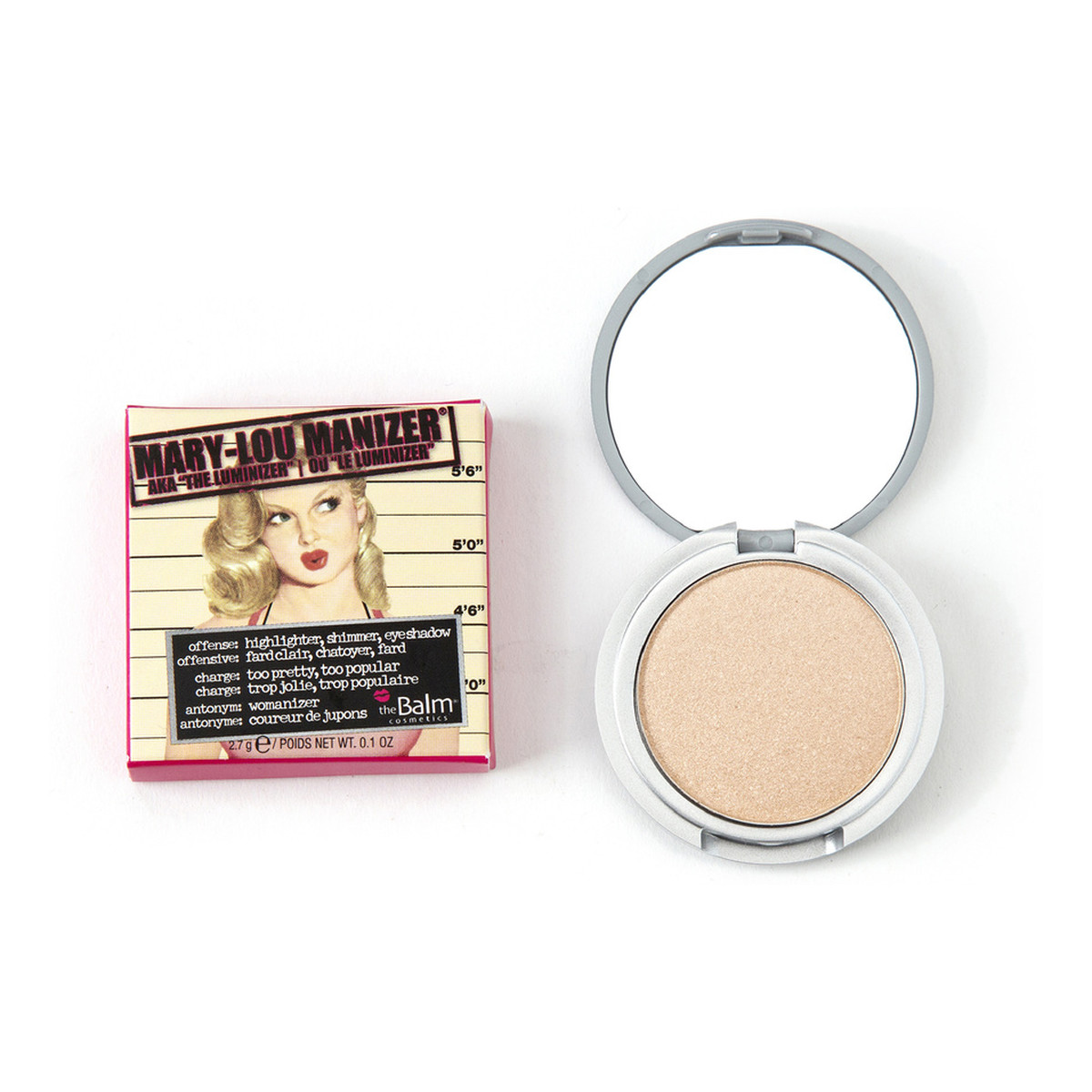 the Balm Mary-Lou Manizer mini rozświetlacz do twarzy 2.7g