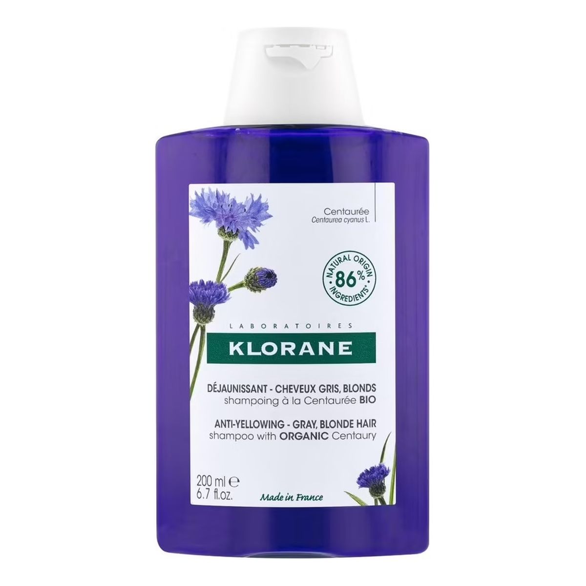 Klorane Reflection Shampoo woth Centaurea Extract Szampon do zmiękczania włosów 200ml
