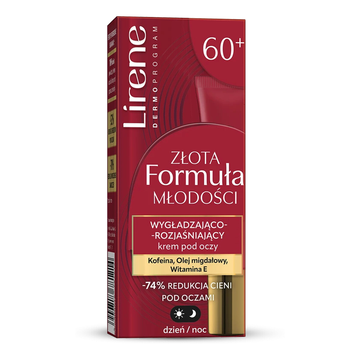 Lirene Złota Formuła Młodości Wygładzająco-rozjaśniający krem pod oczy 15ml