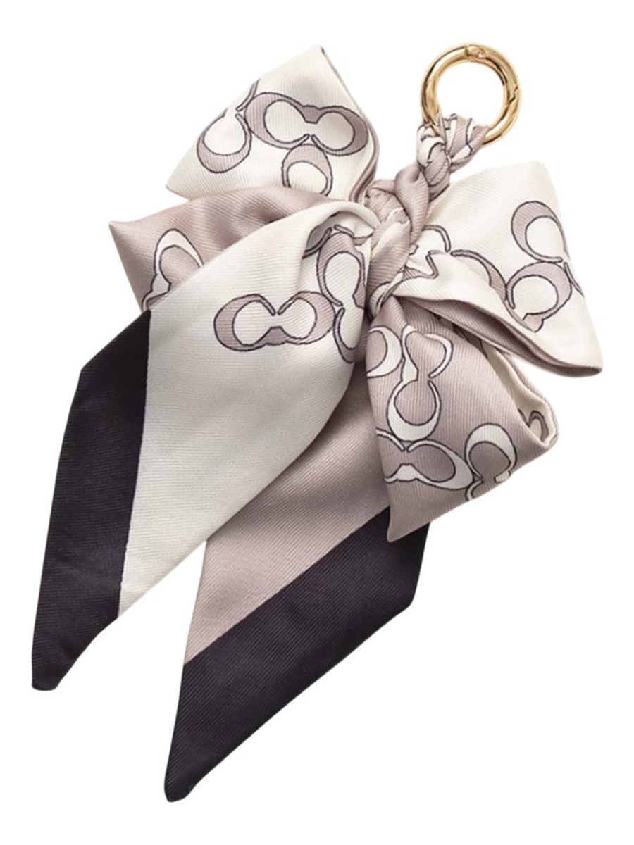 Brelok do kluczy elegancki wzór kokarda BRL373