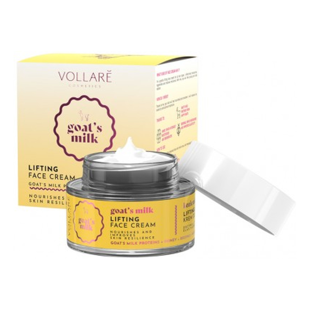 Vollare Kozie Mleko Krem do twarzy liftingujący na dzień i noc 50ml