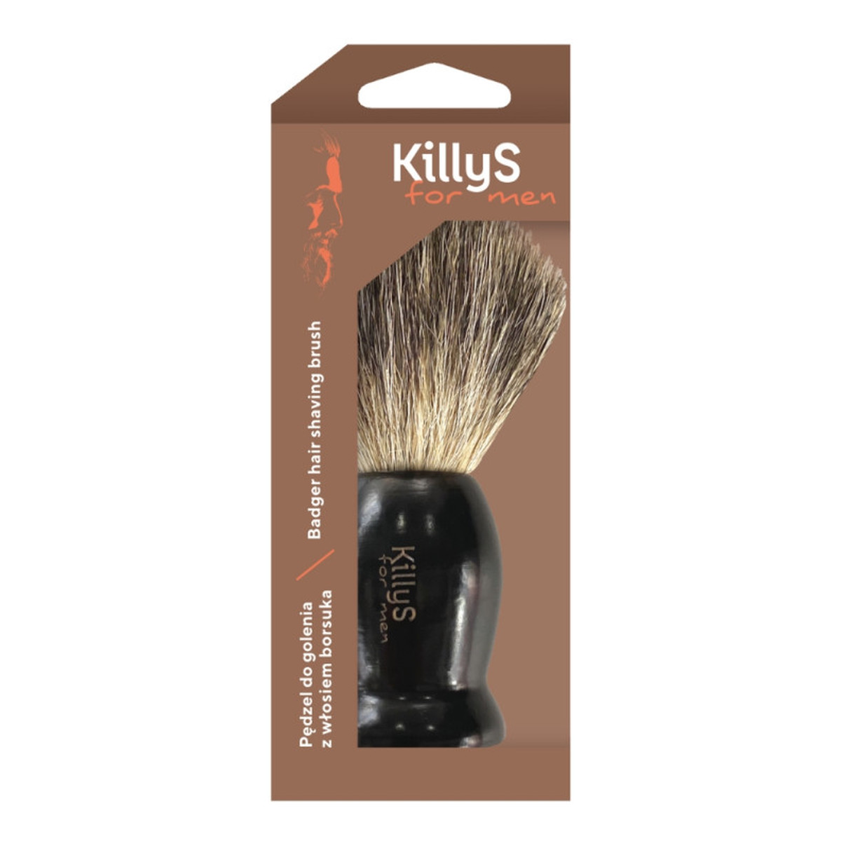 KillyS For Men Badger Hair Shaving Brush Pędzel do golenia z włosiem borsuka