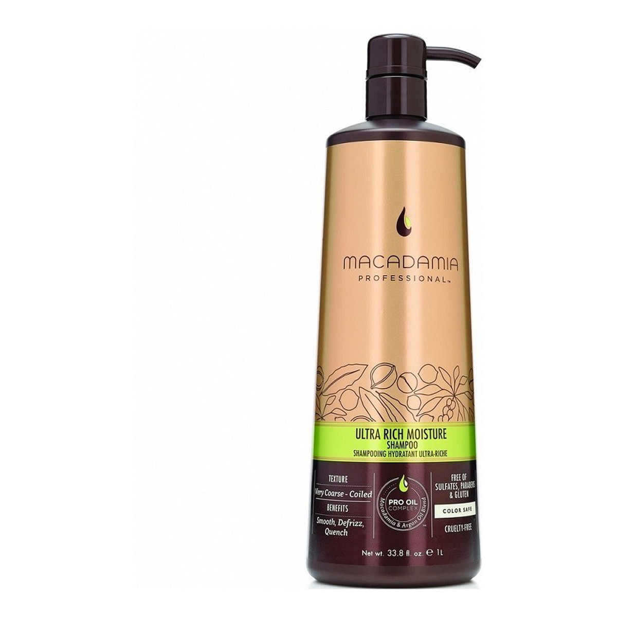 Macadamia Professional Professional Ultra Rich nawilżający szampon do włosów grubych 1000ml