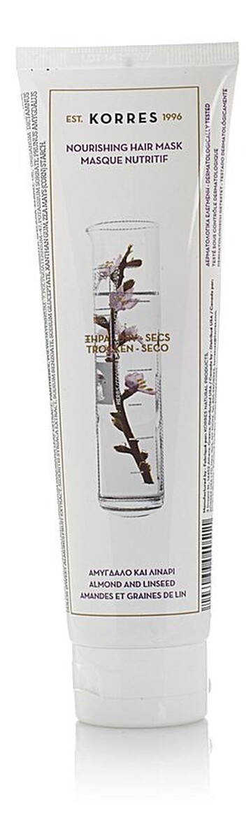Nourishing hair mask maska z wyciągiem z migdałów i olejem lnianym do włosów suchych i zniszczonych