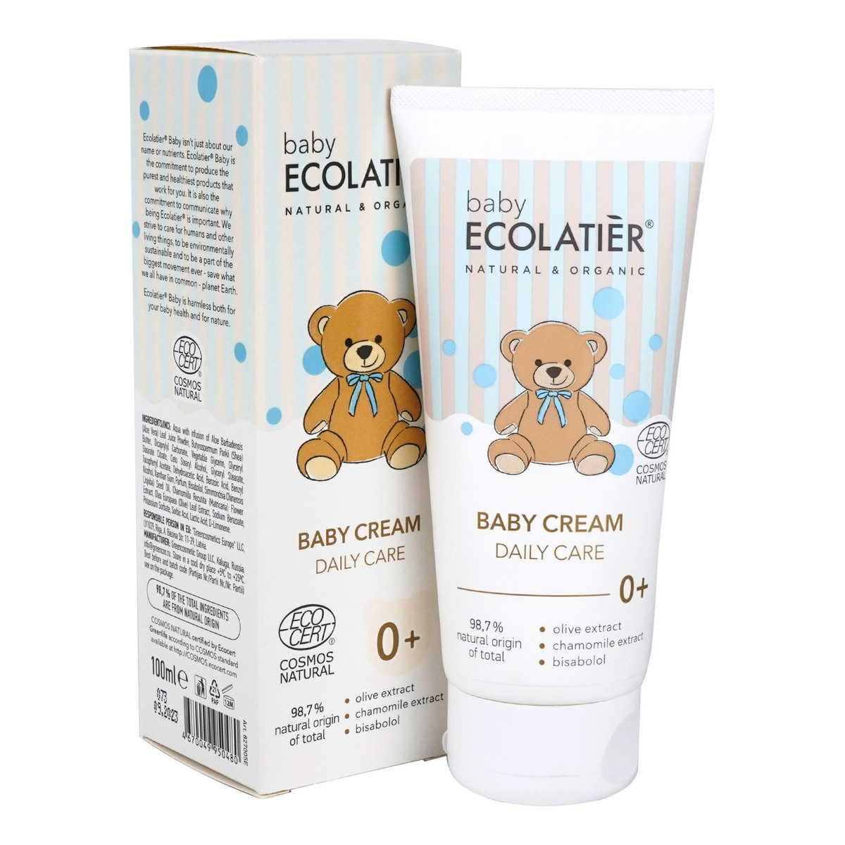 Ecolatier BABY Krem dla niemowląt Daily Care 0+ 100ml