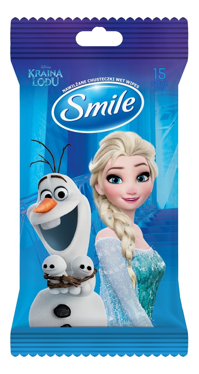 Chusteczki nawilżane Disney "Kraina Lodu" - mix wzorów 1op.-15szt