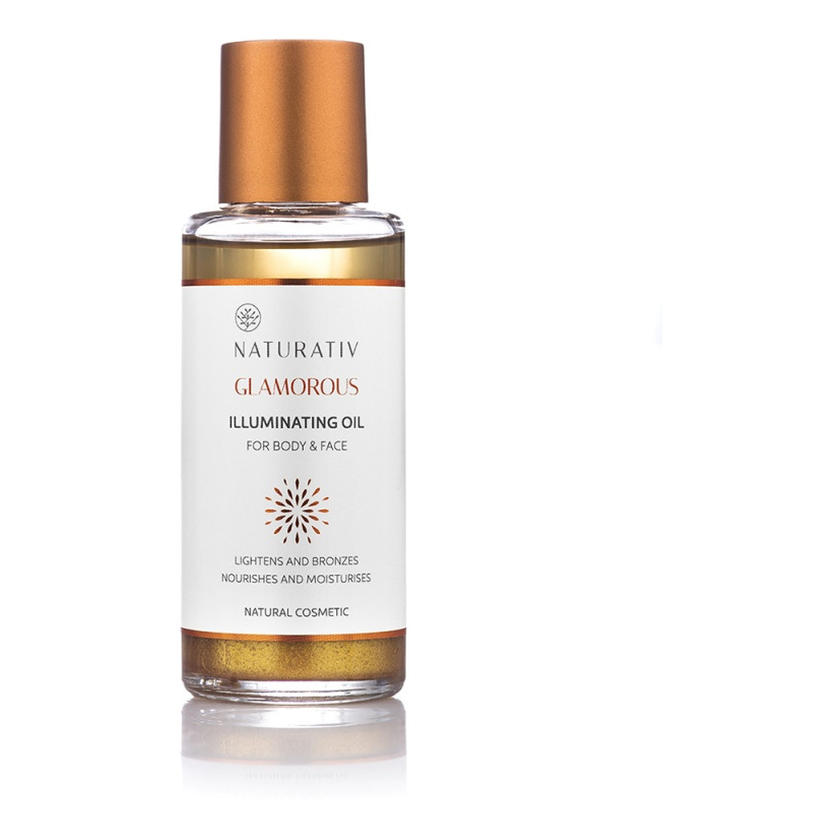Naturativ Glamorous Rozświetlający olejek do ciała i twarzy 100ml