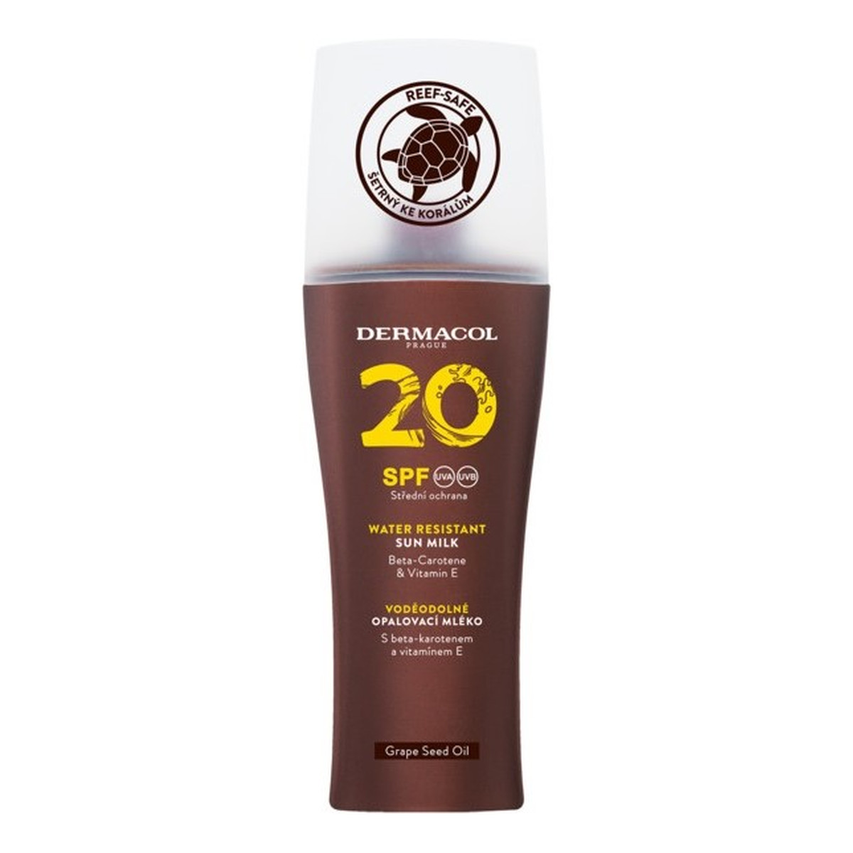Dermacol Water Resistant Sun Milk wodoodporne Mleczko do opalania w sprayu spf20 200ml