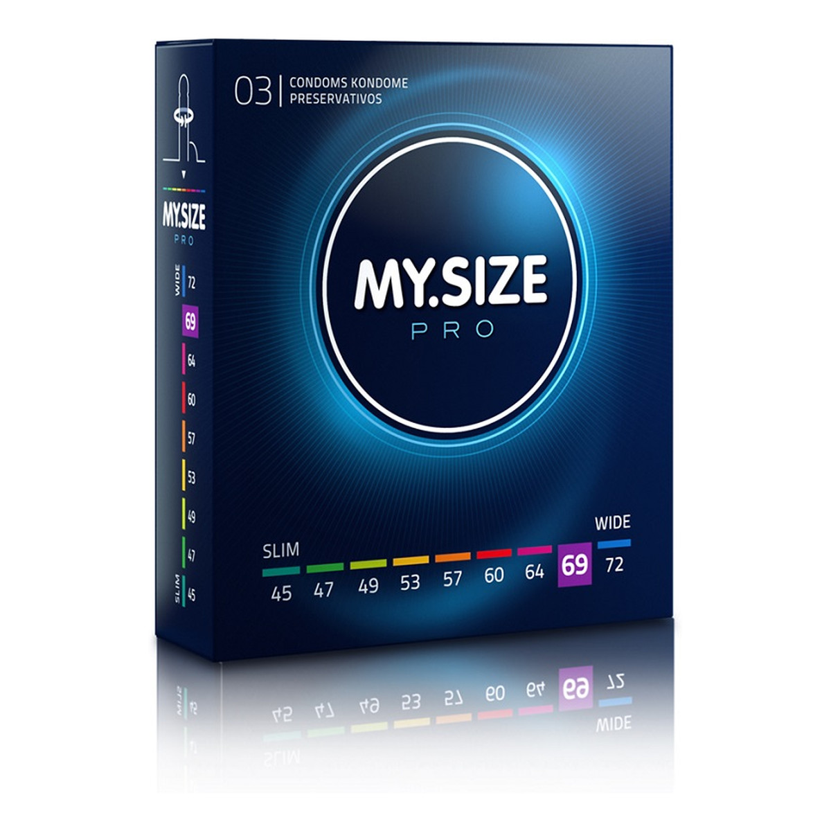 My.Size Pro Condoms prezerwatywy 69mm 3szt