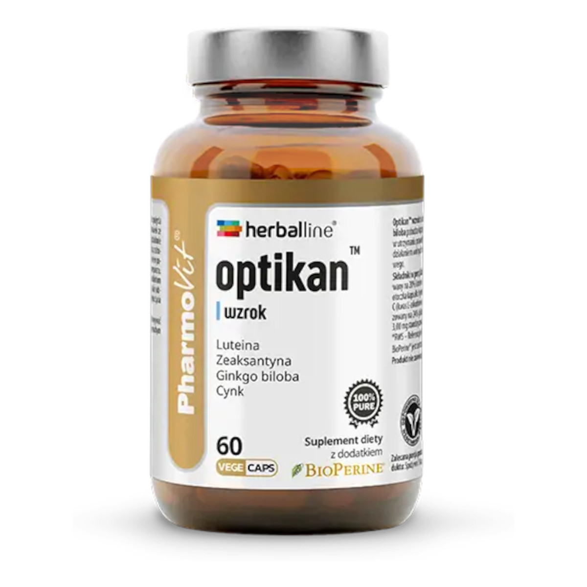 Pharmovit Optikan Wzrok suplement diety 60 kapsułek